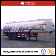 28600L Carbon Steel Q345 Tank Trailer for Light Diesel Oil Delivery (HZZ9290GYY) with Good Price